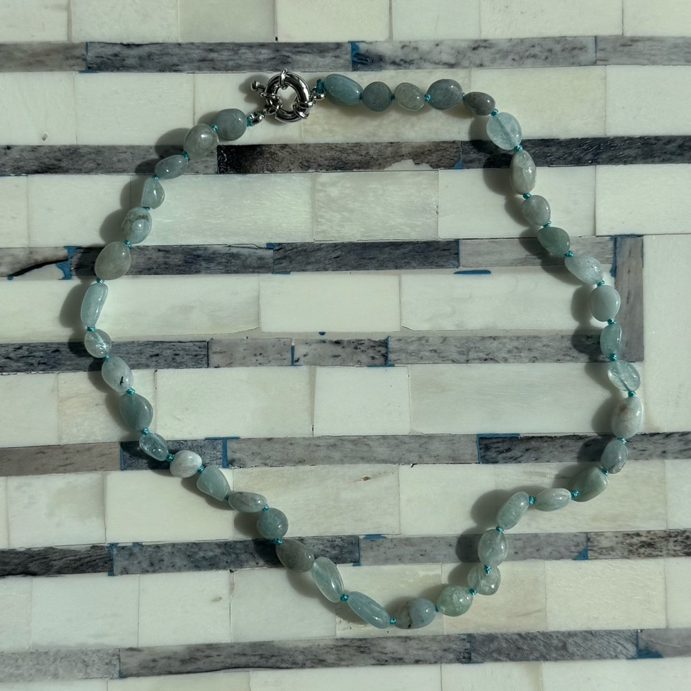 NWOT Tuckernuck Aquamarine Choker Necklace
